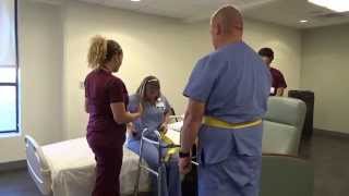 Physical Therapy Transfer Training  How To Transfer From Wheelchair To Bed [upl. by Hare320]