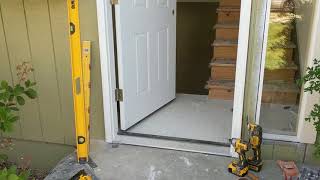 Jeld Wen Front Door Installation  Really crappy products and craftsmanship PART 1 [upl. by Winograd]