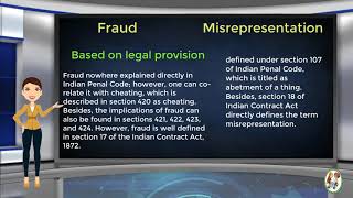 What is Difference Between Fraud amp Misrepresentation [upl. by Bullivant]