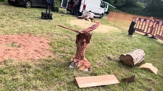 A fabulous range of wooden sculpture at Caerleon festival 2024 [upl. by Elleneg]