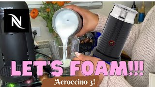 How To Foam Milk With Aeroccino 3 Make Coffee With Foam Tips amp Tricks  Easy Foamed Latte Recipe [upl. by Lai]