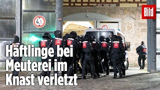 Gefängnismeuterei Polizei stürmt Knast in Thüringen  JVA Untermaßfeld [upl. by Donaugh829]